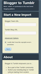 Mobile Screenshot of bloggertotumblr.com
