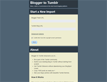 Tablet Screenshot of bloggertotumblr.com